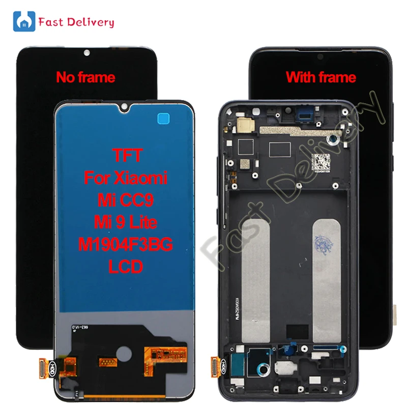 ЖК-дисплей TFT для Xiaomi Mi CC9 9 Lite M1904F3BG дисплей с сенсорным экраном и дигитайзером в