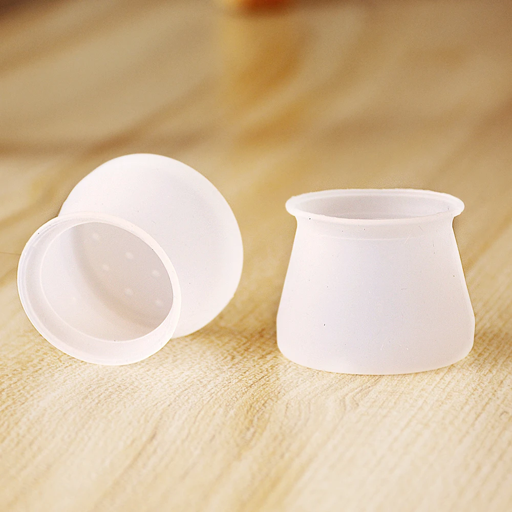 8 / 16 / 24 / 32 / 64Pcs Lot Table Chair Leg Mat Silicone Non-slip Table Chair Leg Caps Foot Protection Bottom Cover Pads Wood F afbeelding