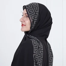 T002 мусульманский головной хиджаб, хорошее качество, шарф для девушек, хлопок, морщинка, обычная, морщинка, обёрточная бумага, пузырь, длинный шарф для женщин