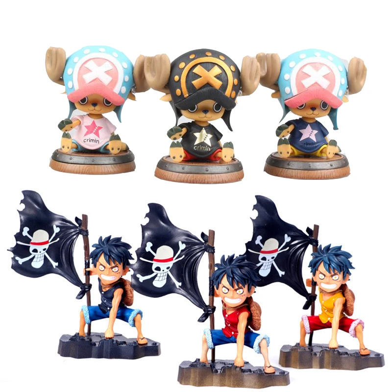 アニメone Pieceモンキー D ルフィトニートニー チョッパーpvcアクション海賊旗フィギュア行くグッズモデルおもちゃクリスマスギフト Action Figures Aliexpress