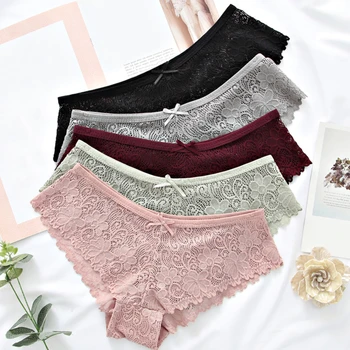 

Female Seamless Briefs Underpants Women Sexy Lace Underwear Woman Knickers Lace Transparent Ropa Interior Femenina