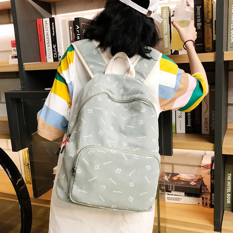 Школьная сумка для школьников средней школы, Женский школьный рюкзак в Корейском стиле, стиль, INS Wind, для молодых студентов, простой, Junio