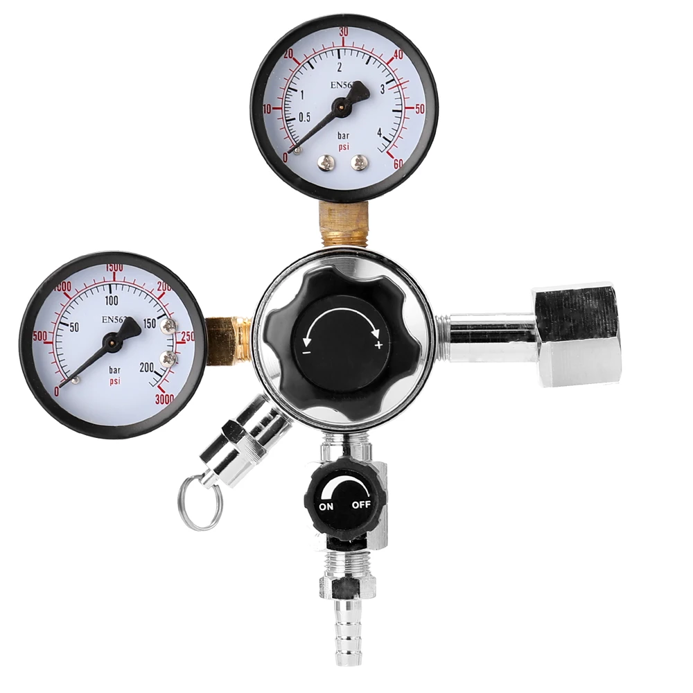 

Hot New Beer Keg CO2 Regulator Safety Pressure Relief Valve 0-3000 PSI Tanks Pressure Adjustable