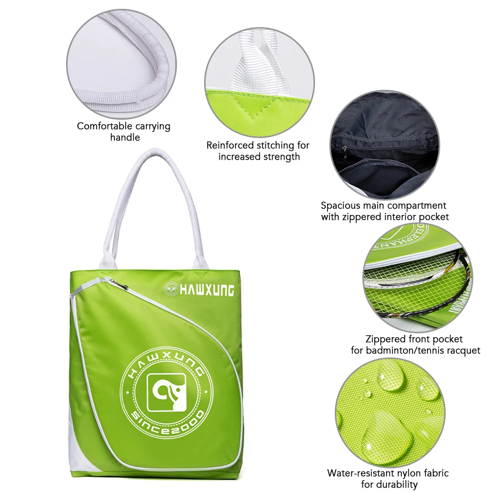 Tote Bag Handbag Travel Tennis Tote Outdoor Sports Tennis Badminton Racquet Tote Handbag for Men Women