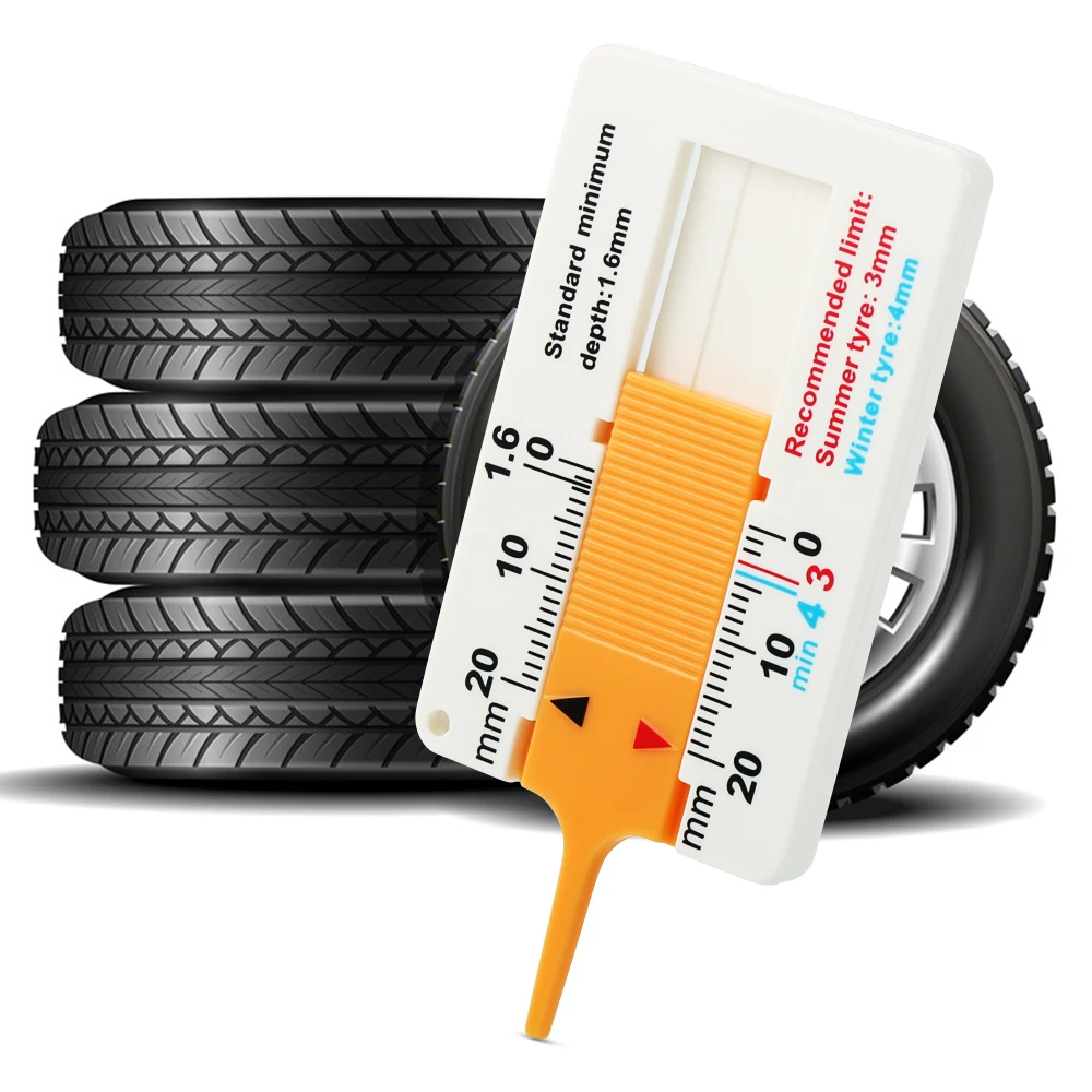 Car Wheel Tire depth gauge 0 20mm Tyre Tread Depthometer Depth