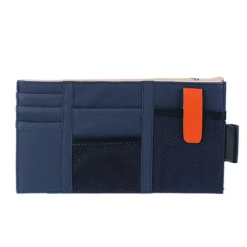 

Storage Case Pen Bill Space Saving Visor Organizer Note Car Document Auto Interior Zipper Grid Mobile Phone Decoration