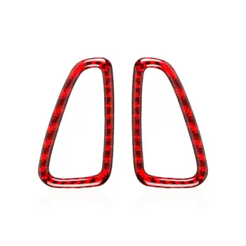 

Red Carbon fiber decoration Dashboard Air Outlet For Chevrolet Camaro 16-20 New