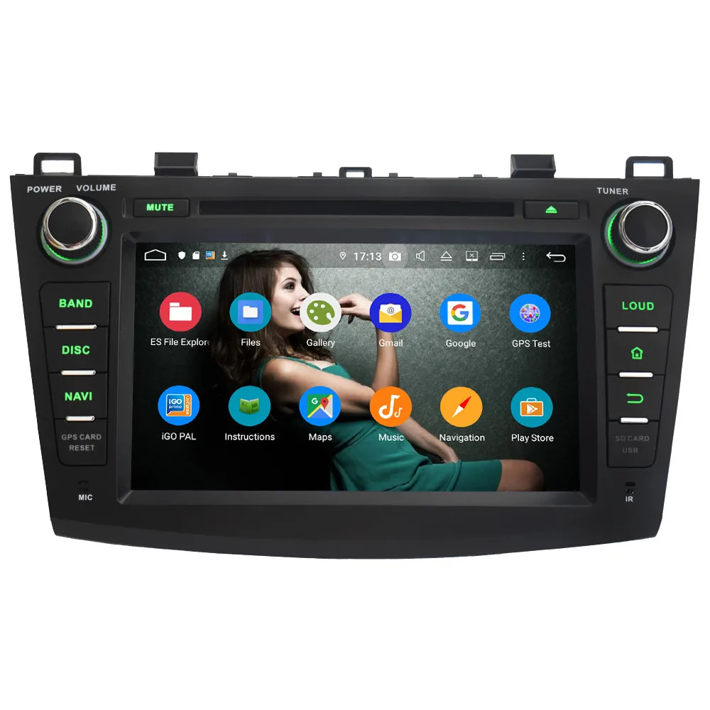 Top Klyde IPS 4G WIFI Android 9.0 Octa Core 4GB RAM 64GB ROM DSP BT Car DVD Multimedia Player Radio GPS For Mazda 3 Axela 2010-2013 2