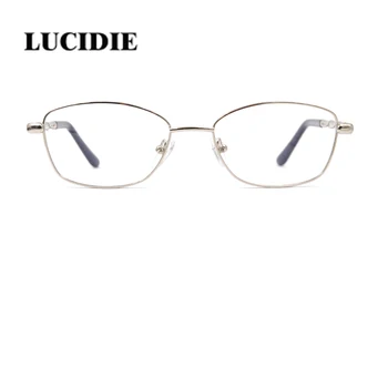 

Women latest fashion classic eyeglass frame golden elegant ultralight transparent stainless steel frame glasses