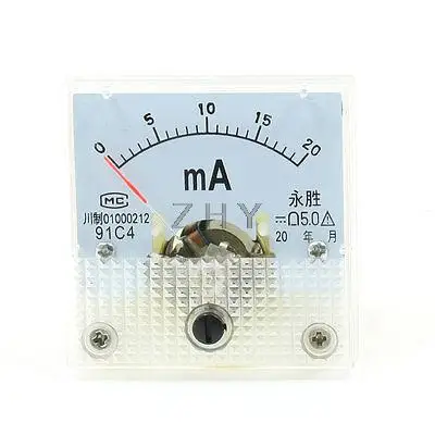 

Class 5.0 Accuracy DC 0-20mA Analog Panel Meter 91C4