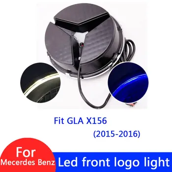 

Led Car Grill logo Light Front logo light For Mercedes Benz GLA CLASS X156 emblem Badge Accessories (3 colors)2015-2016
