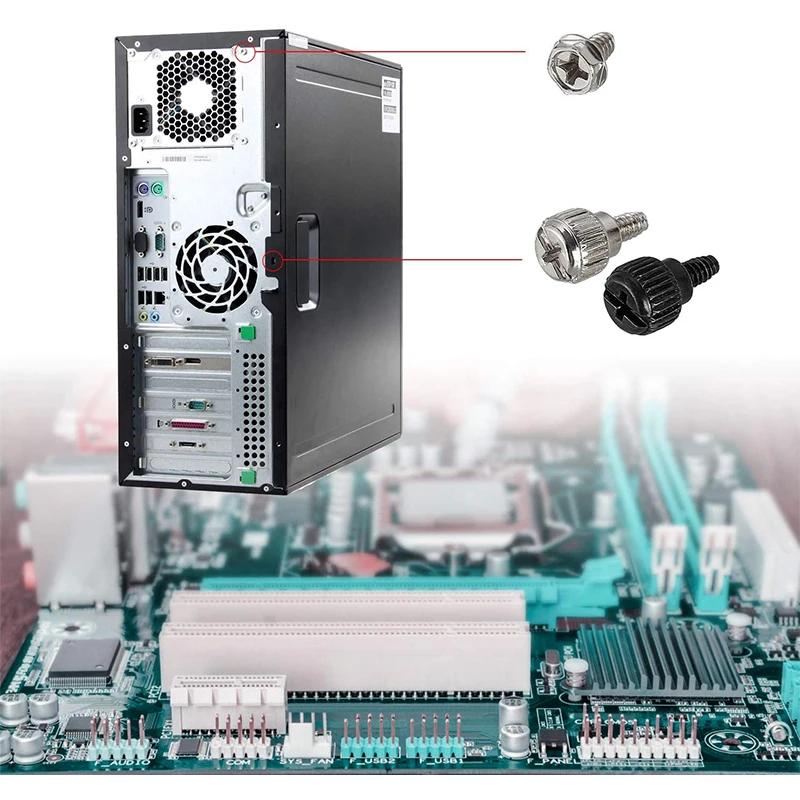 ZONSANTA 114 шт. аксессуары для компьютерных винтов DIY Монтажная деталь материнской