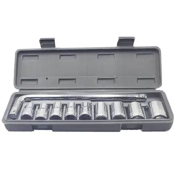 

10PCS Precision Car Socket Sleeve Wrench Kit Set 8-21mm/8-24mm for Automobile Motorcycle Repairing Hardware Tools