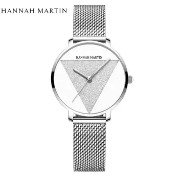 

Hight Quality New Simple Hannah Martin Japan Quartz Movement Ultra-thin Women Stainless Steel Mesh Waterproof Ladies Watches