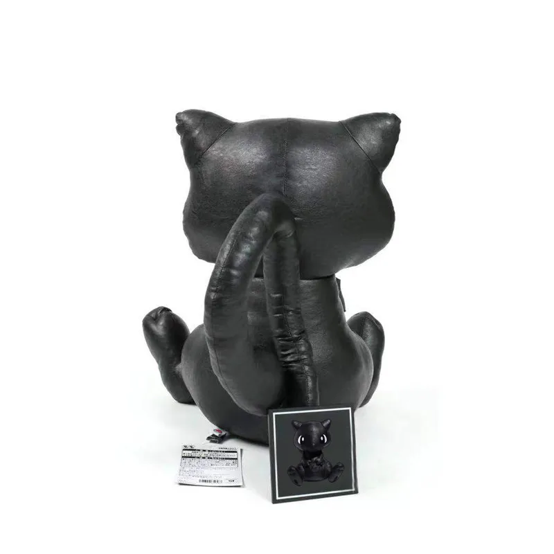 Takara Tomy Pokemon Doll Toys for Kids Plush Mewtwo Stuffed Figure Black Leather