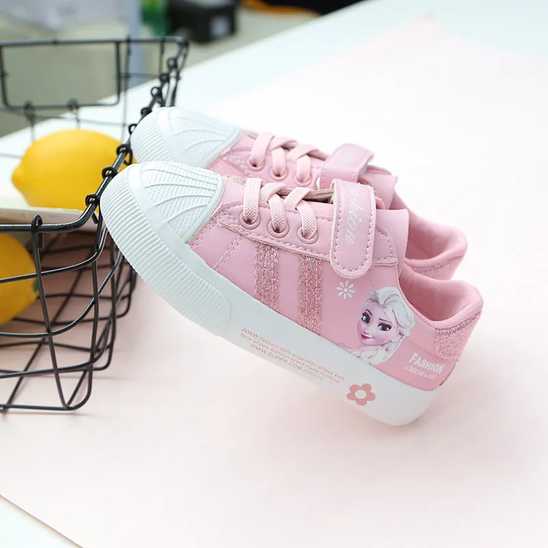 Детская обувь для девочек спортивные кроссовки детей ann elsa princess trainer Брендовая