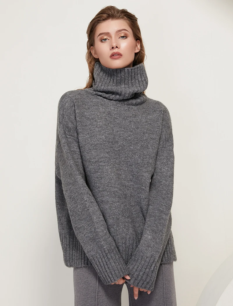 Stylish Knitted Turtleneck-5