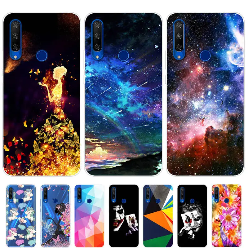 Чехол для Honor 9X чехол задняя крышка из мягкого силикона ТПУ телефона Huawei