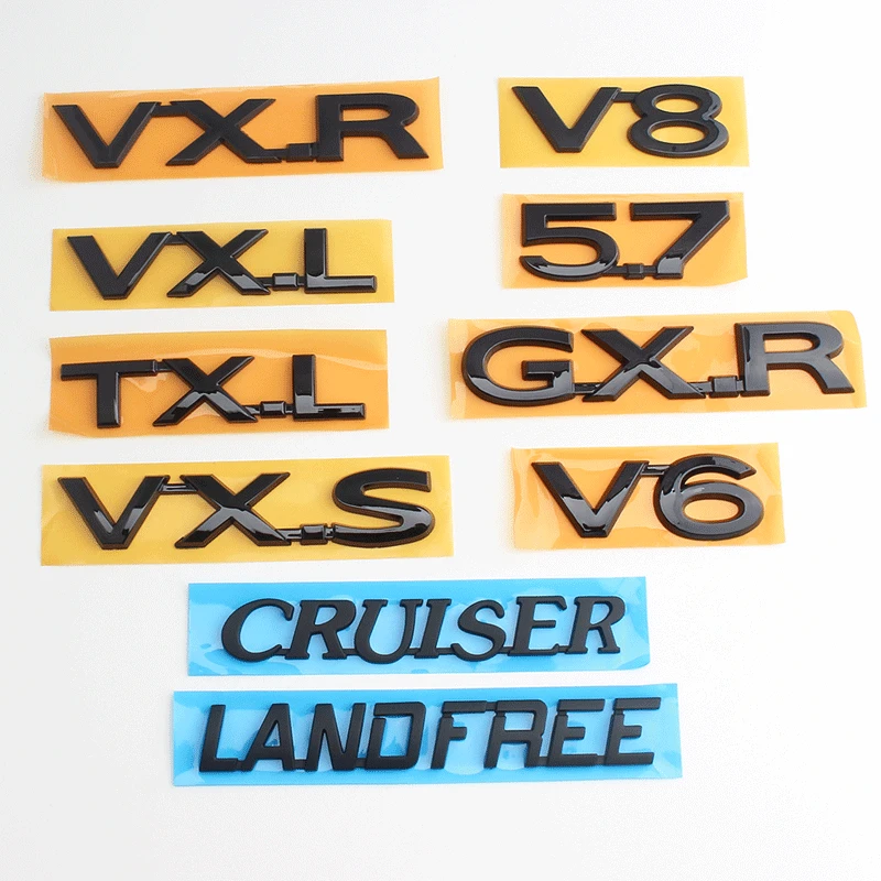 1 шт. эмблема V6 V8 5 7 VXR TXL VXL VXS для Toyota Land Cruiser Prado Rav4 наклейка на багажник Tundra