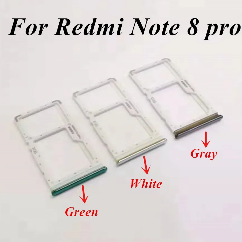 Лоток для Sim-карты 10 шт. оригинальный Redmi Note 8 pro + держатель гнезда адаптер карты Micro