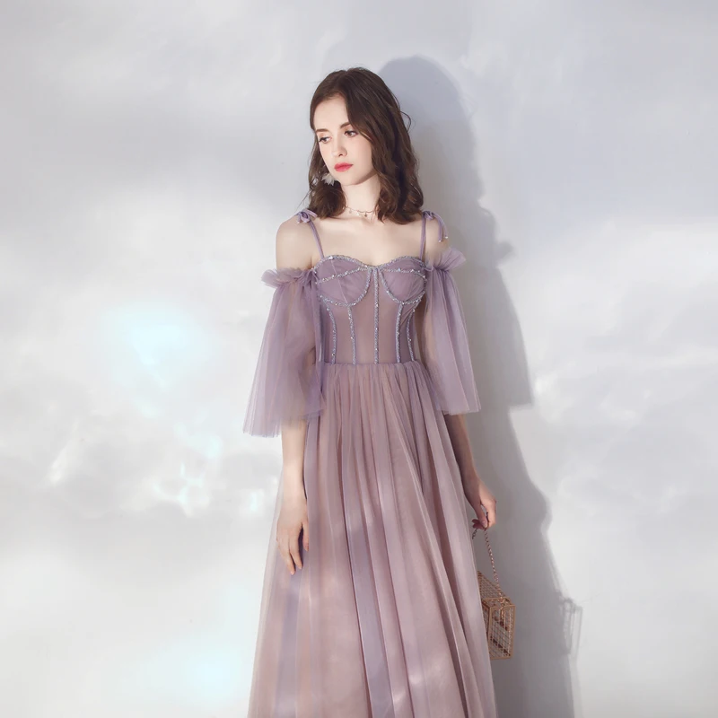 Элегантный для выпускного вечера платья Vestido de Festa сексуальный длинный вечерний длинный халат de mariee халат для причастия девушки халат бисер осень