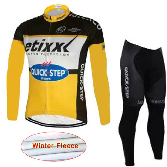 Велосипедная спортивная одежда супер теплый быстрый шаг Велоспорт Джерси Зимняя Теплая Флисовая MTB велосипедная одежда комбинезон комплект Ropa Ciclismo - Цвет: 7