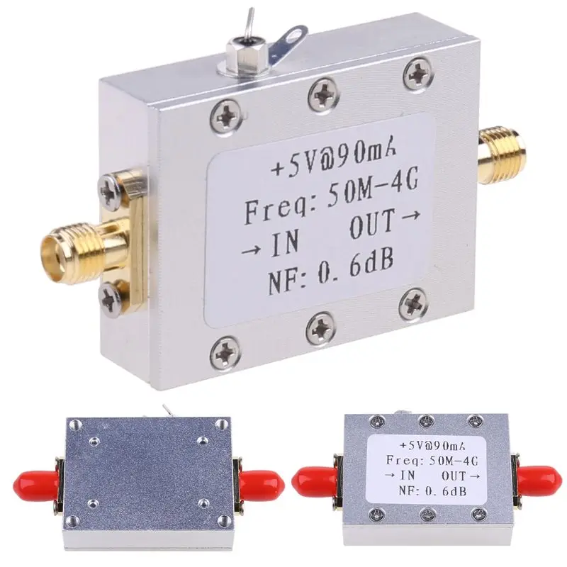 50M-4GHz усилитель низкого уровня шума LNA Ham радио модуль RF FM HF VHF NF = 0.6dB -110DBM E1PD |