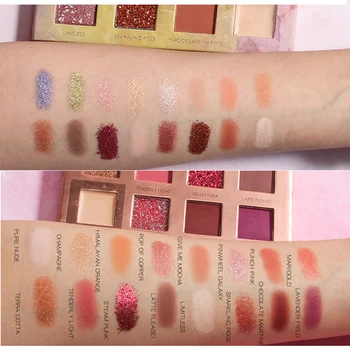 

16 Color Makeup Shimmer Matte Eyeshadow Palette Long Lasting Waterproof Eye Shadow Powder Eyes