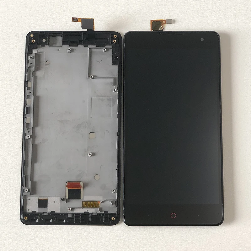 ЖК-дисплей для zte Nubia Z7 Max NX505J Axisinternational+ сенсорная панель дигитайзер с рамкой для zte Z7 Max сенсорный экран