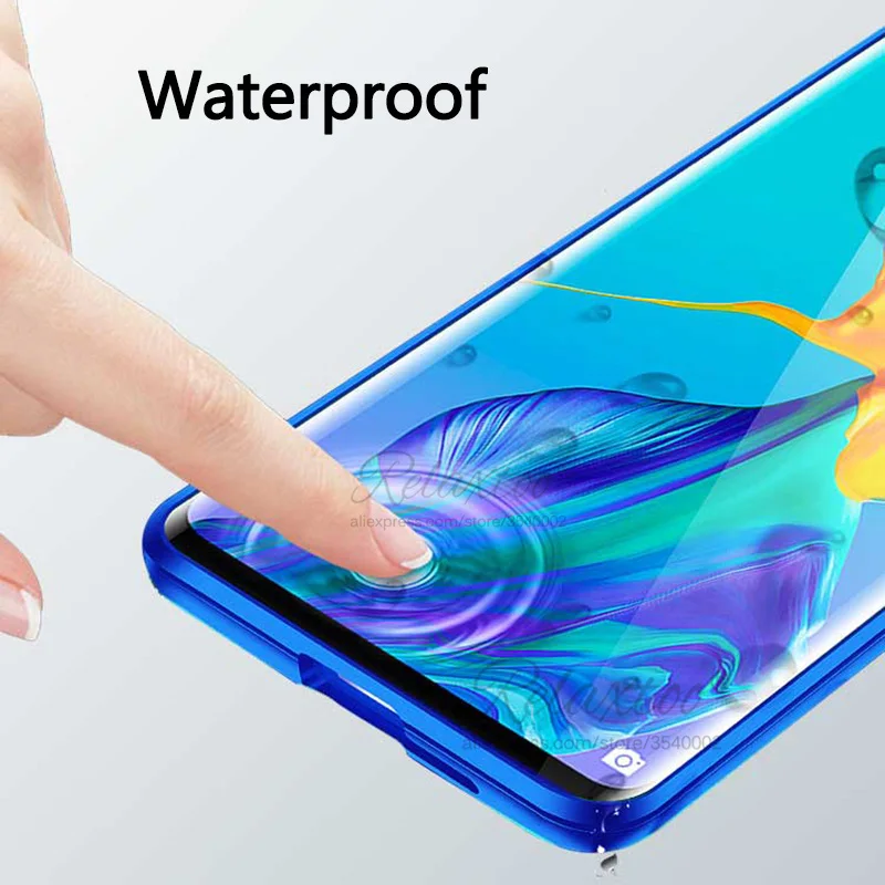 Чехол с магнитной адсорбцией для huawei p30 lite pro двусторонний чехол из закаленного стекла для телефона на p 30 p30lite металлический бампер