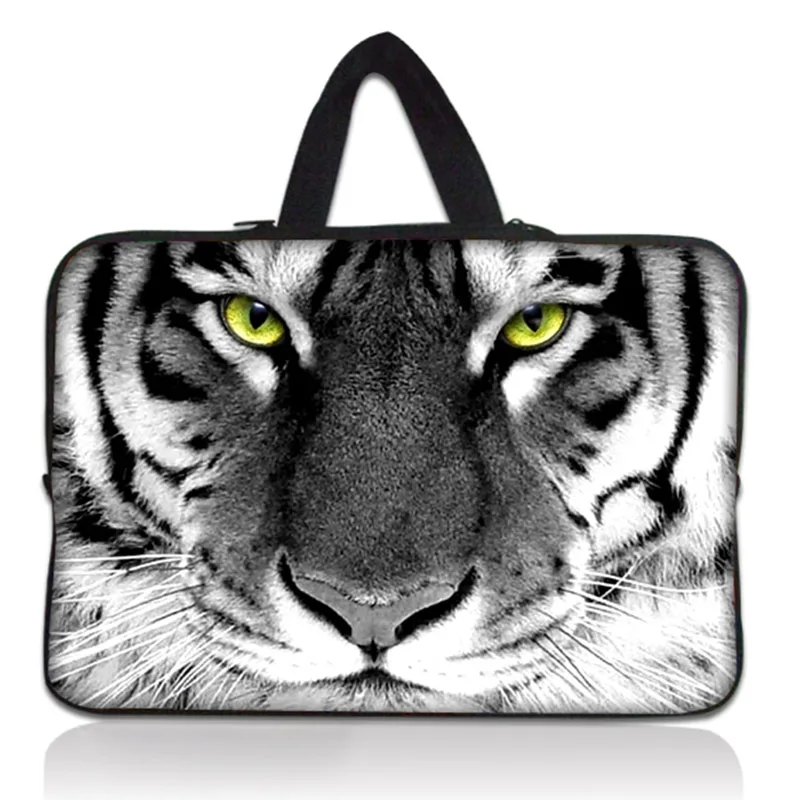 Tiger Face 11 6 &quot12&quot неопреновая сумка для ноутбука чехол держатель + Скрытая Ручка