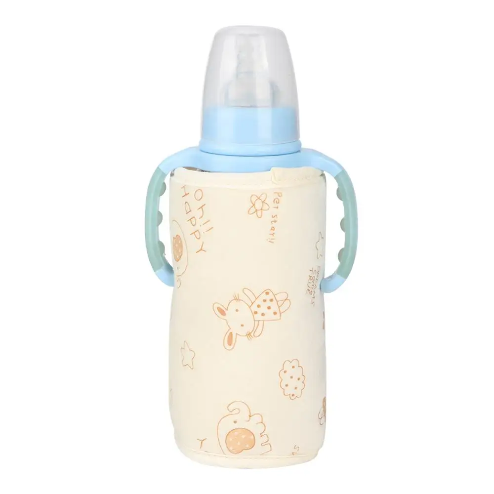 Puseky портативный детский подогреватель бутылочек для молока, Термосумка, Детские подогреватели USB в автомобиле, подогреватель бутылочек для напитков, многоразовый чехол - Цвет: Yellow