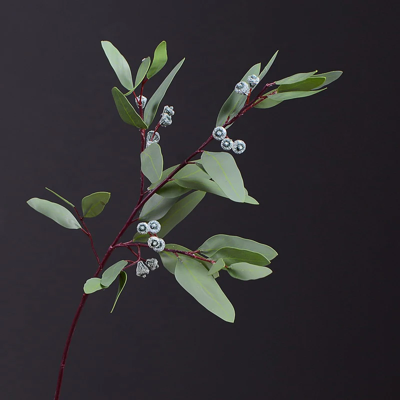 

Листья искусственного эвкалипта MBF, ветка с фруктами для украшения дома, вечеринки, свадьбы, цветочный материал