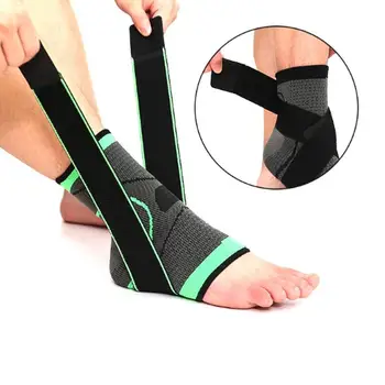 3D Sport Ankle Brace Protector Compressie Enkel Ondersteuning Pad Elastische Nylon Strap Brace Voor Voetbal Basketbal Enkel Protector