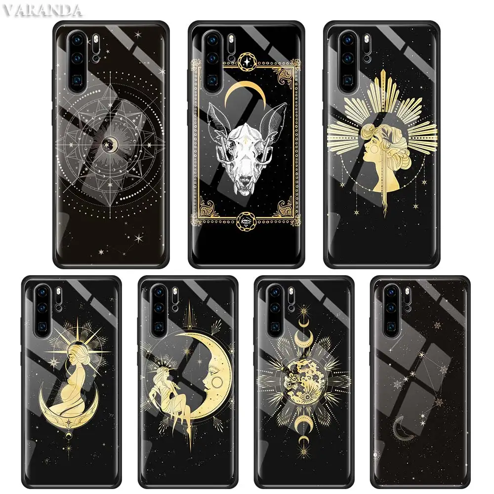 Чехол с ведьмами Луна Таро тарем для Huawei P30 P20 P10 Lite Mate 20 30 10 P Smart Pro 2019 чехол телефона