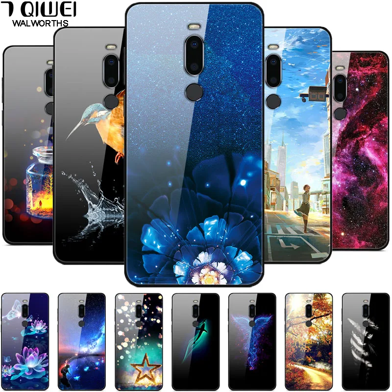 Для Meizu X8 чехол из закаленного стекла жесткий чехол для Meizu X8 X 8 мягкий чехол для телефона бампер для Meizux8 Coque защитные чехлы