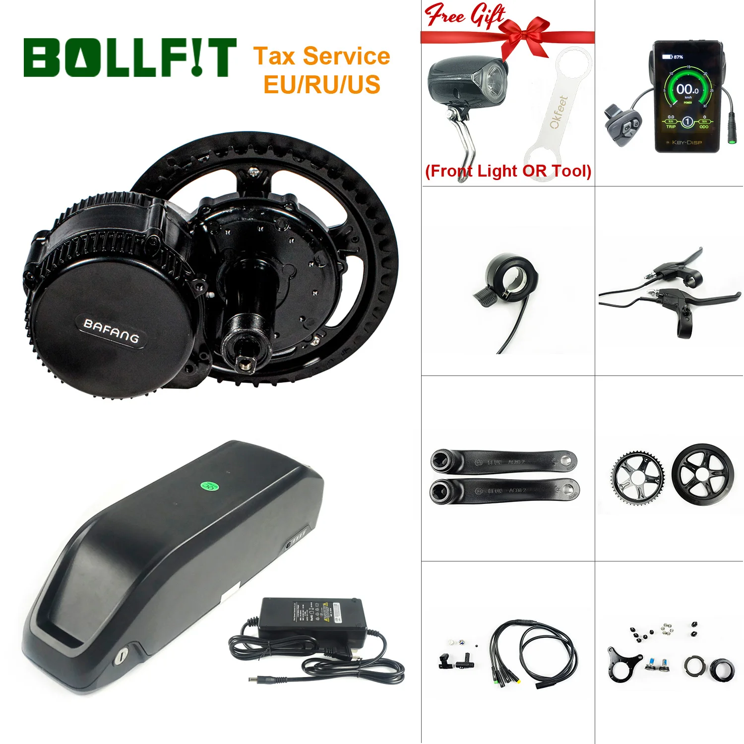 Bollfit Bafang MMG320 16Ah батарея 8FUN 48В 750 Вт Средний привод центральный двигатель мотор