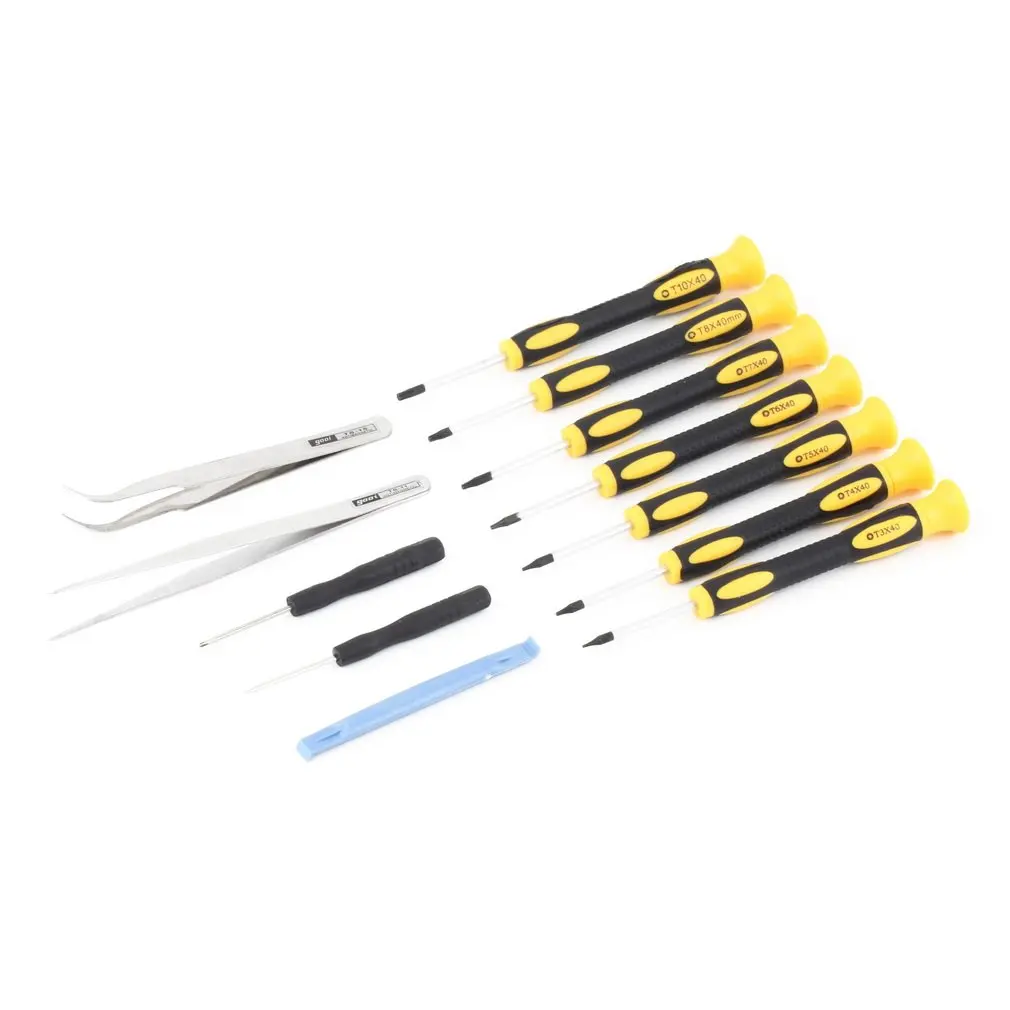 

12 in 1 Professional Torx Screwdriver Set Tweezers Prying Opening Tool Kit for Laptop Tablet Mobile Phone Repair Tools Kits