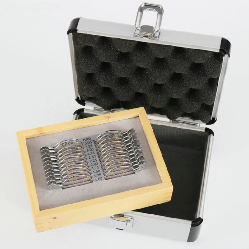 

Optical Progressive Lens Set Trial Lens Set Ophthalmic Trial Lenses Case