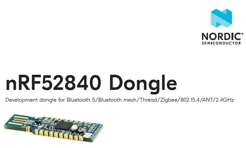 Скандинавские nRF52840-Dongle Bluetooth инструменты разработки USB ключ для Eval NRF52840