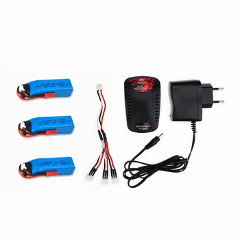 

Upgrade 3 pcs 7.4V 520mAh 20C Lipo Battery with charger with Connecting Cable for WLtoys K969 K989 K999 P929 P939 RC Car