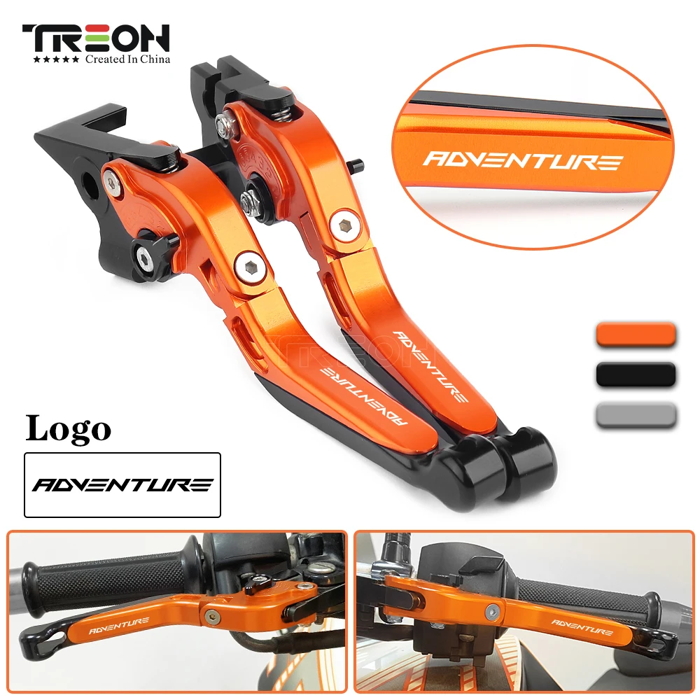 2021 790 Adventure Motorcycles Leva Freno Frizione Estensibile Pieghevole Regolabile Cnc Per Ktm 790 Adventure R 790 Adv 2018- 2021