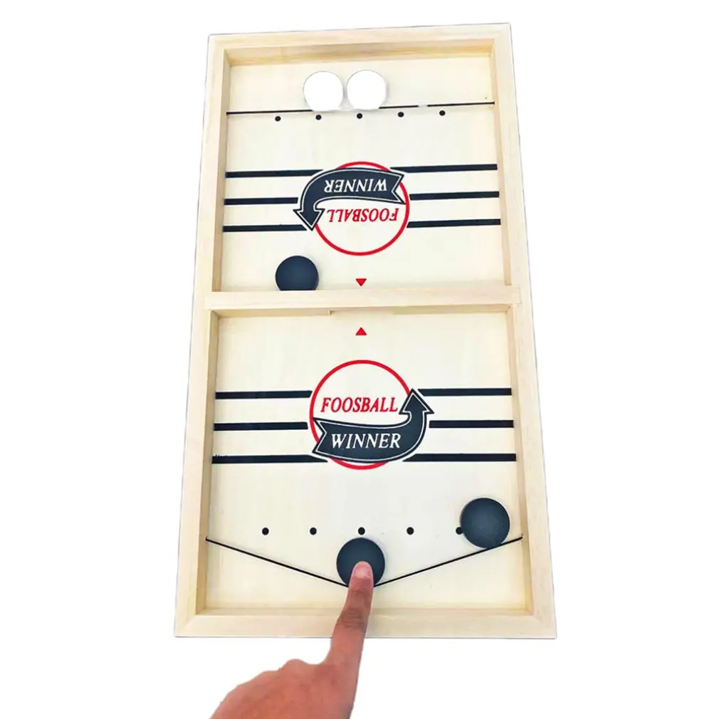 

Table Desktop Battles Ice Ball Air Hockey Game Wooden Slide Pinball Bumper Catapult Chess Sports Board Game