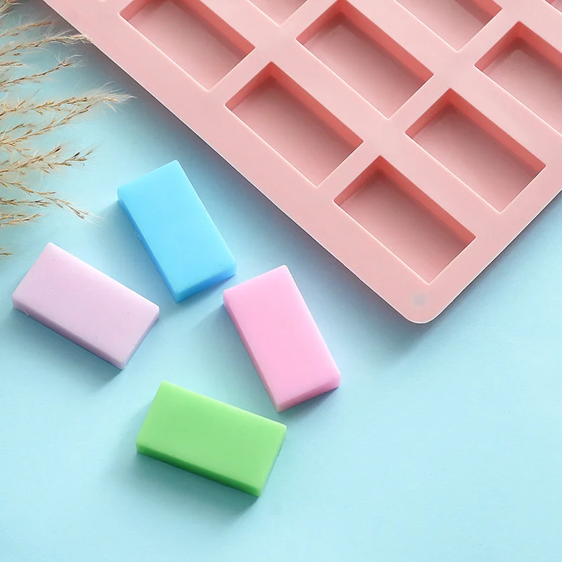 

20 Rectangle Silicone Moulds for Handmade Pudding Cake Chocolate Ice Cube Tray DIY Homemade Baking Molds