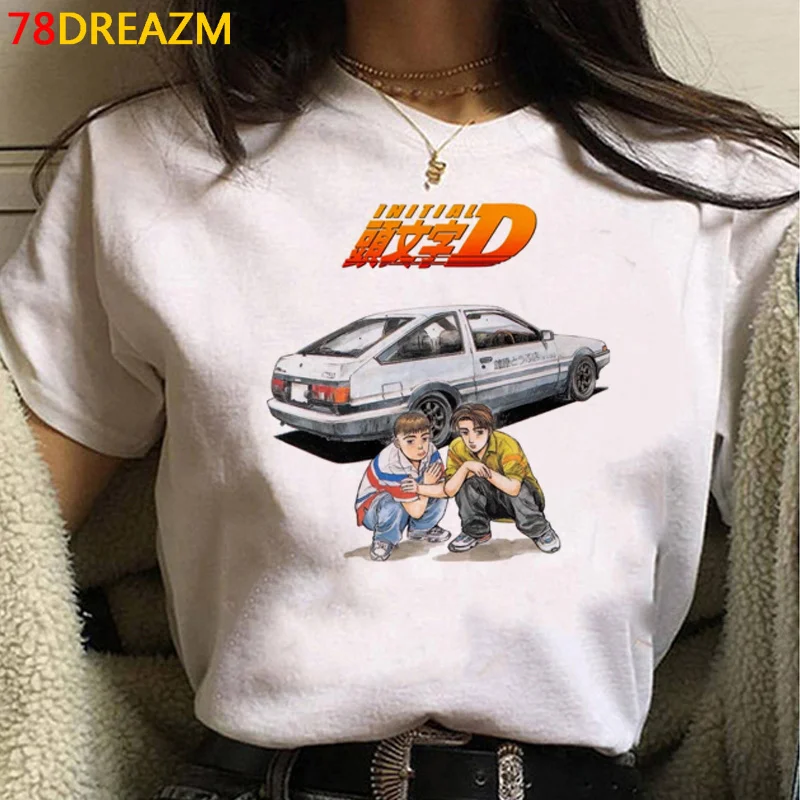 Футболка Initial d Akira мужские футболки в стиле Харадзюку милые повседневные женская