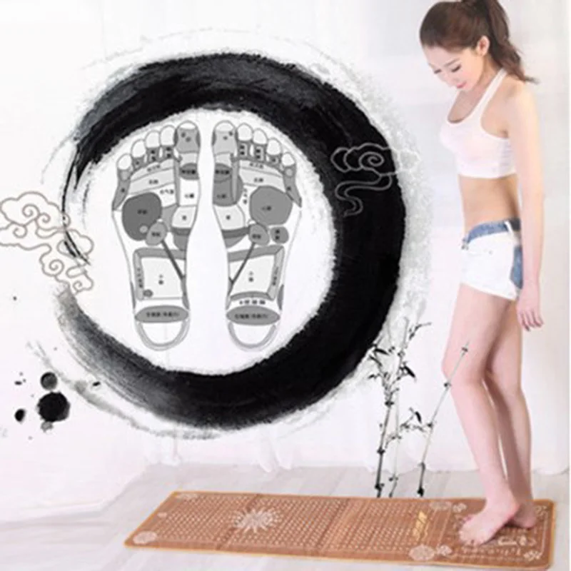 

Foot Massage Pad Massageador Health Ferramentas Walk Carpet Simulate Cobblestone Chinese Medicine Massage Smooth Blood Pressure