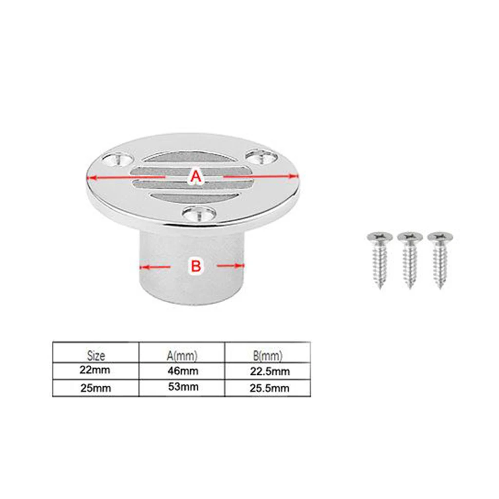 Stainless Steel Floor Drain for Boat Yacht Deck Drainage Hardware 25mm Stainless Steel Floor Drain for Boat Yacht Deck Drainage Hardware 25mm