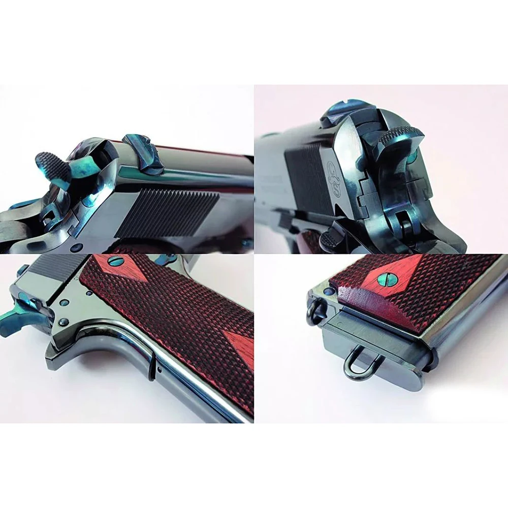 TOtrait 1 пара colt 1911 Профессиональный G10 рукоятки ножа патч текстурированный материал весы Нескользящие заготовки для 1911 захватов 2 шт. зеленый