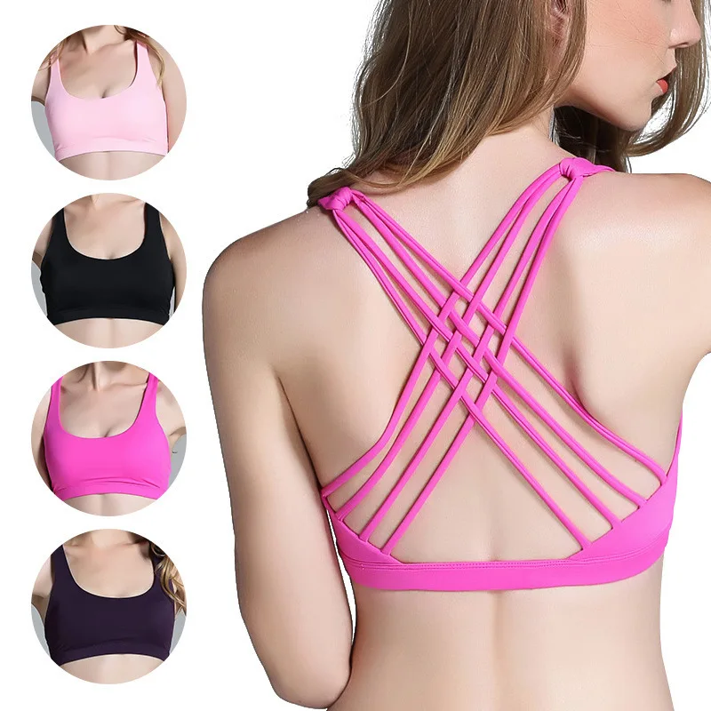 

Crossing Beautiful Back Motion Bras Yoga Run Speed Do Shockproof Will Code Motion Underwear