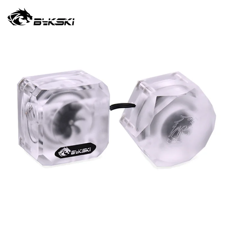 Bykski water cooling Acrylic Flow Indicator G1/4 Thread 12V RGB / 5V A-RGB Lighting Flowmeter B-FMpa-V3-X
